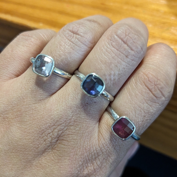 3 in 1 cubic zirconia rings - Picture 6 of 6